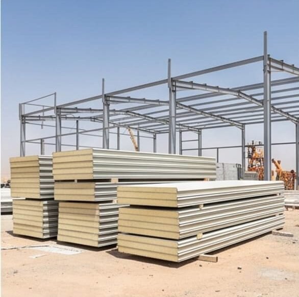 سرعة في تركيب الساندوتش بانل